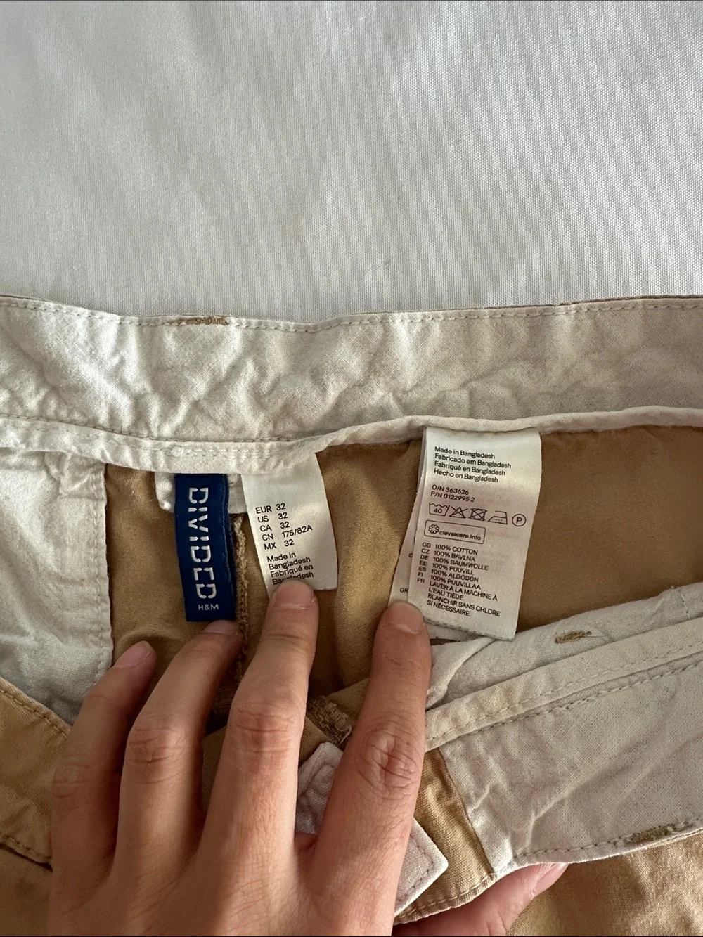 Divided Men's Beige Flat Front Shorts